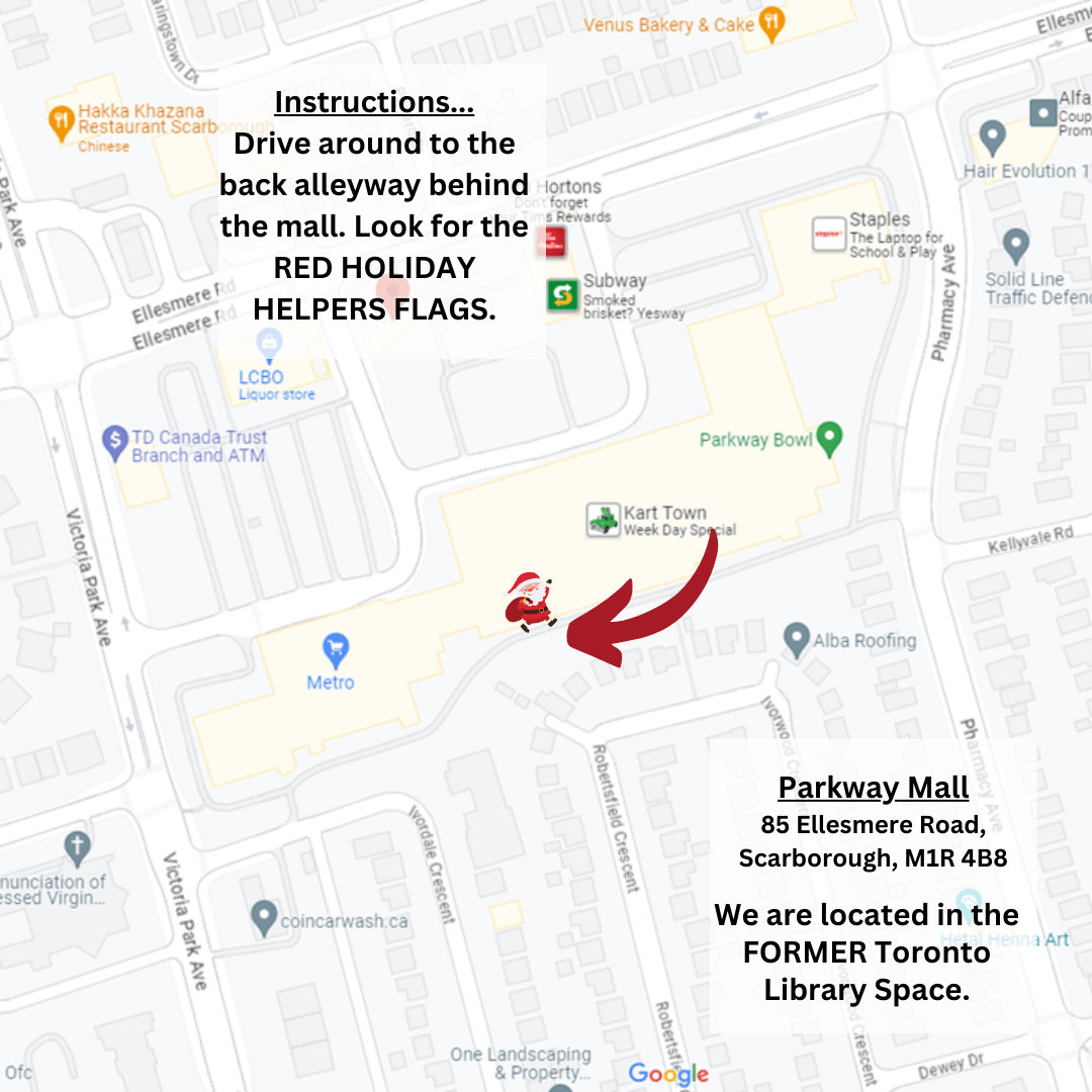 Parkway Mall Map East End Drop-off Map
