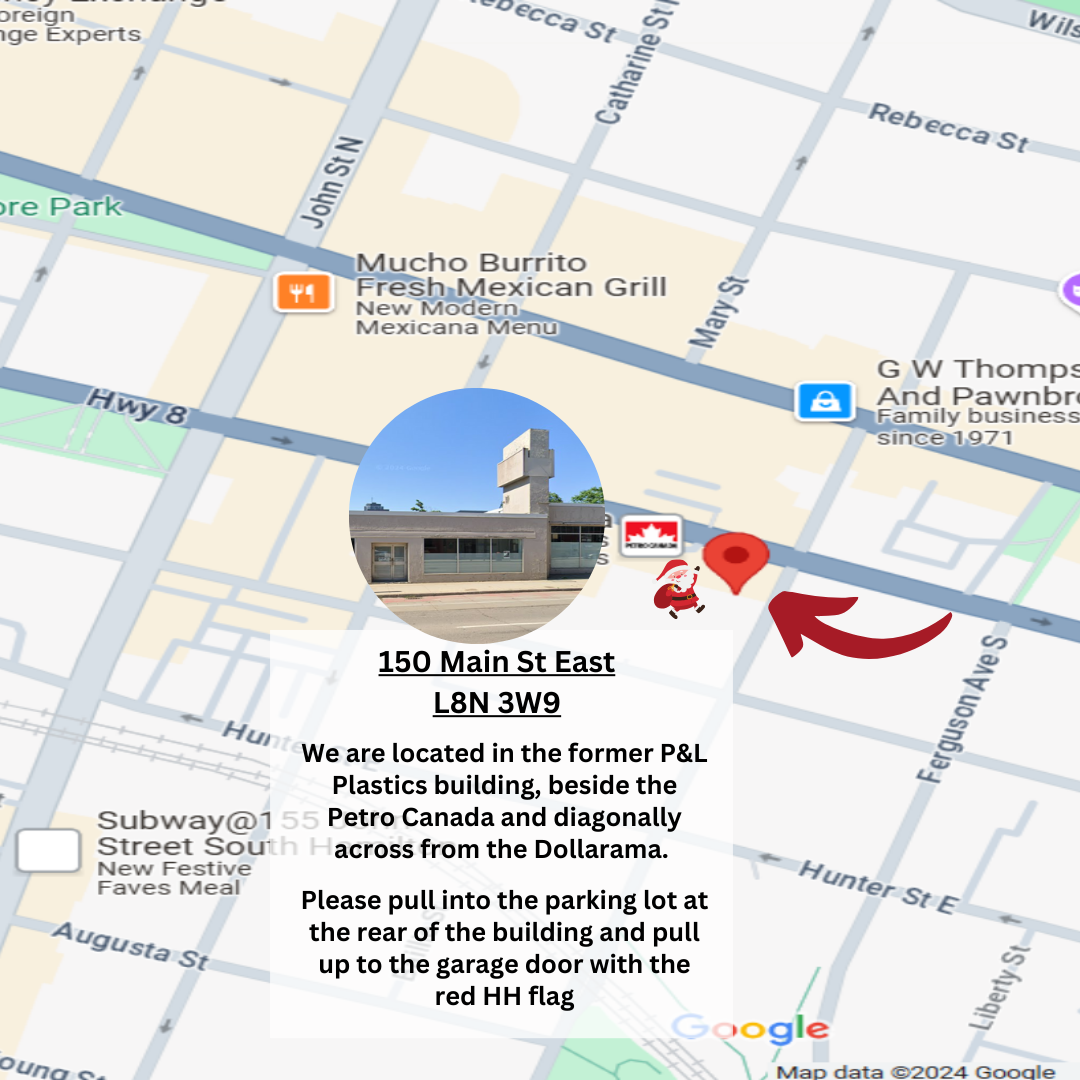 Hamilton map for website 2024 Hamilton Warehouse Map